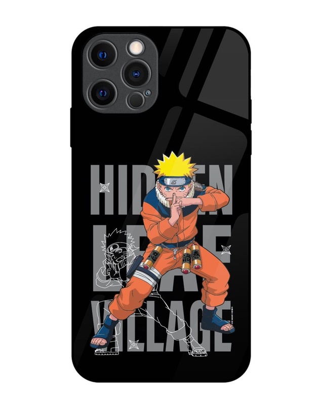 Shop Hidden Leaf Village Premium Glass Cover for Apple Iphone 12 Pro-Front