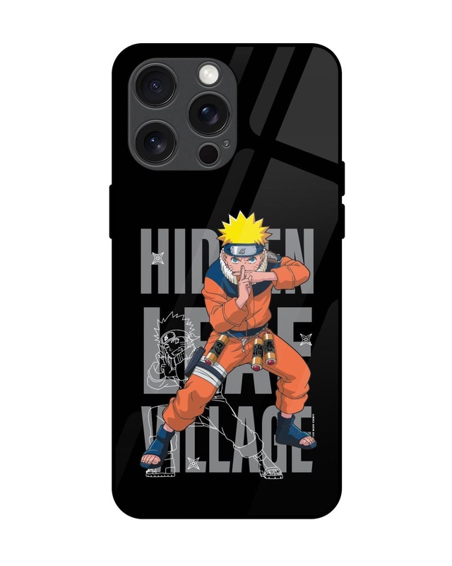 Shop Hidden Leaf Village Premium Glass Cover for Apple iPhone 15 Pro Max-Front