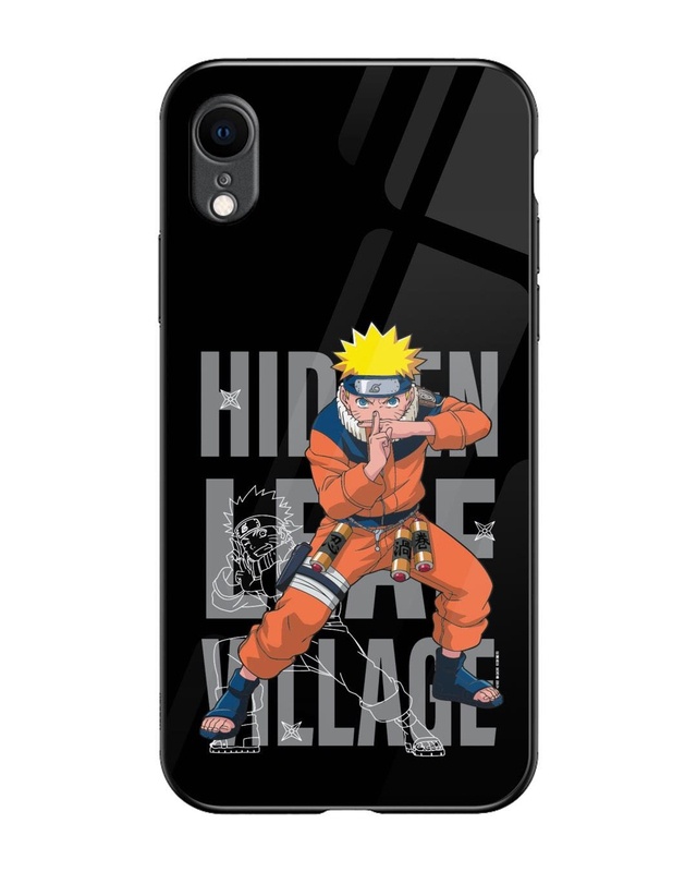 Shop Hidden Leaf Village Premium Glass Cover for Apple iPhone XR-Front