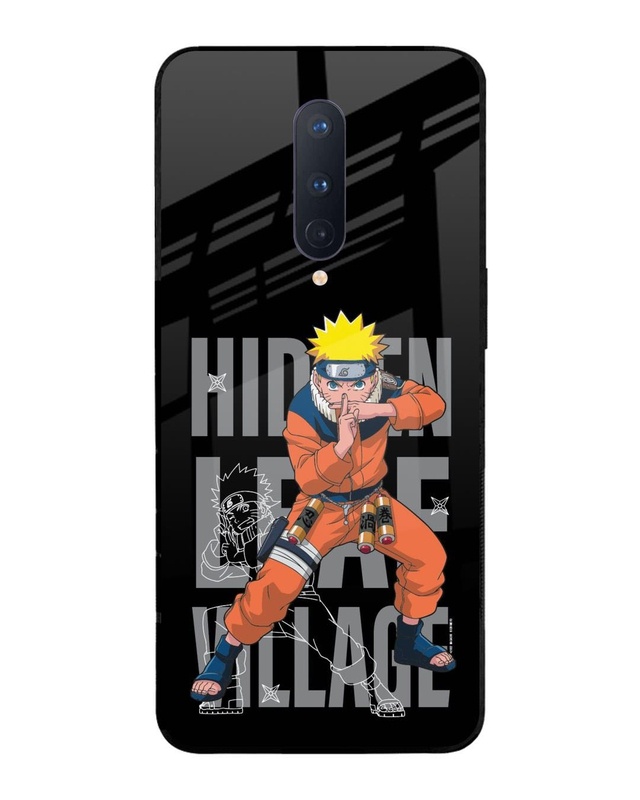 Shop Hidden Leaf Village Premium Glass Cover for OnePlus 8-Front