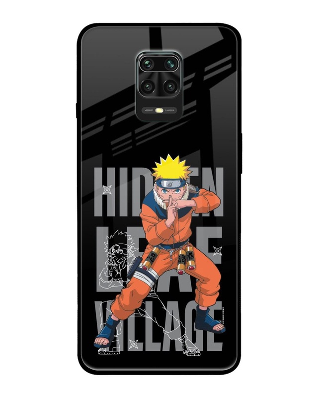 Shop Hidden Leaf Village Premium Glass Cover for Redmi Note 9 Pro Max-Front