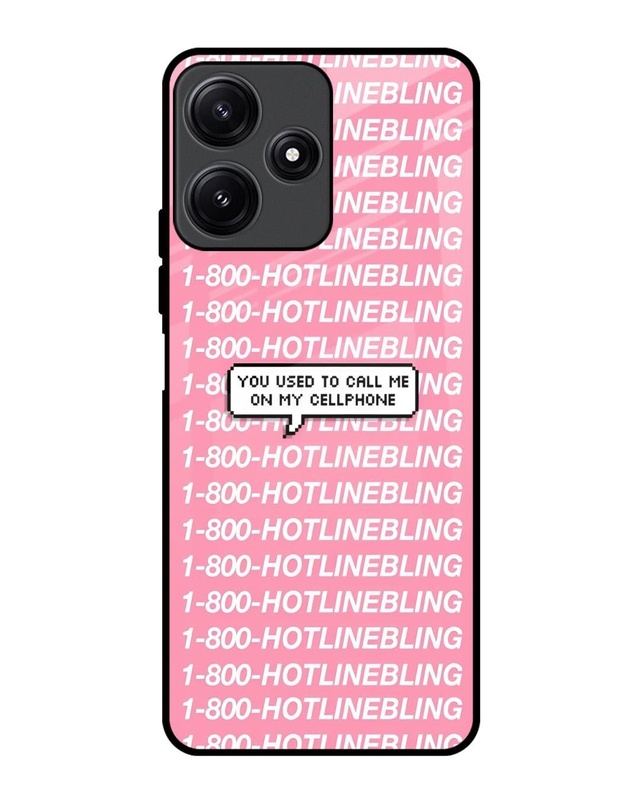 Hotline Bling Premium Glass Case for Xiaomi Redmi 12 5G(Shock Proof, Scratch Resistant)