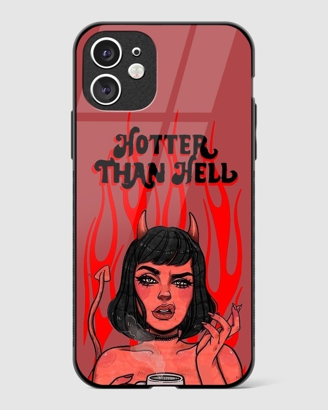 Shop Hotter Than Hell Premium Glass Case for Apple iPhone 11-Front