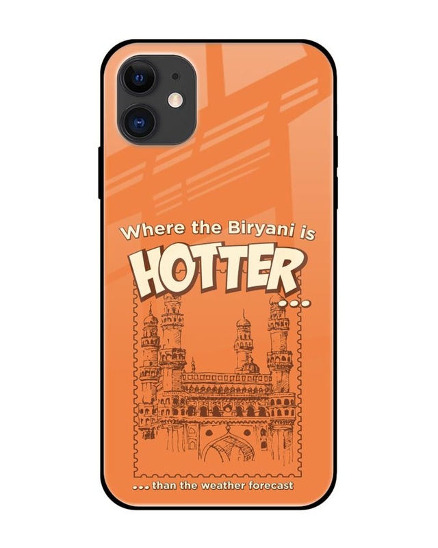 Shop Hyderabadi Heat Premium Glass Cover for Apple iPhone 12-Front
