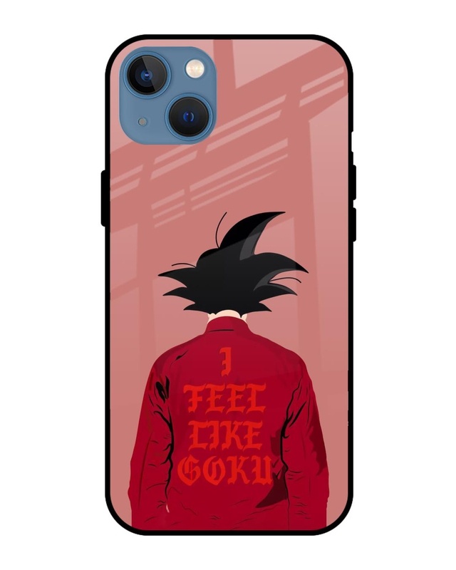 Shop I Feel Like Goku Premium Glass Case for iPhone 13 mini (Shock Proof, Scratch Resistant)-Front