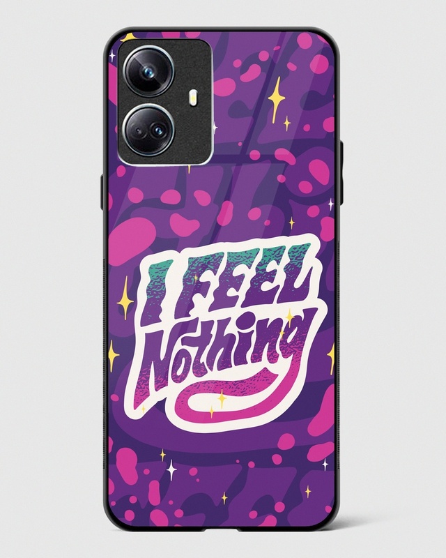 Shop I Feel Nothing Premium Glass Case for Realme 10 Pro Plus 5G-Front