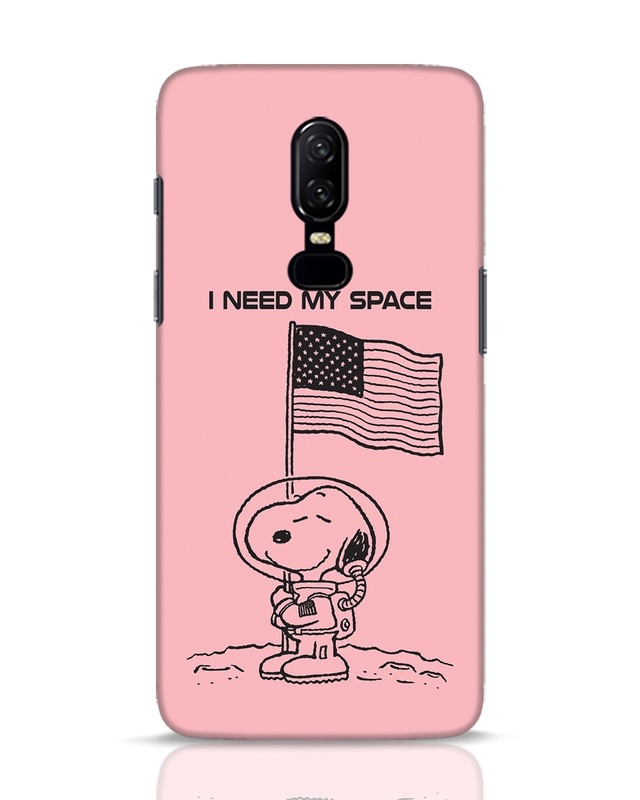 Shop I Need My Space Designer Hard Cover for OnePlus 6-Front