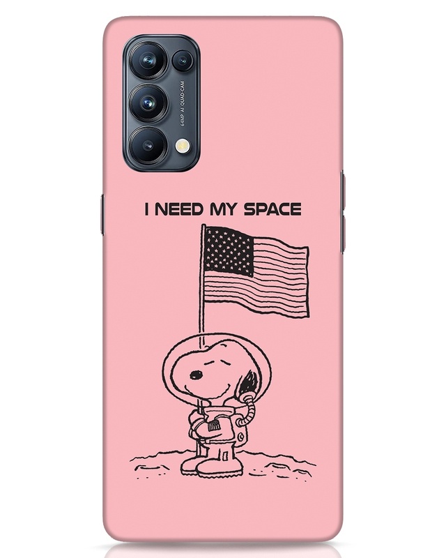 Shop I Need My Space Designer Hard Cover for Oppo Reno 5 Pro-Front