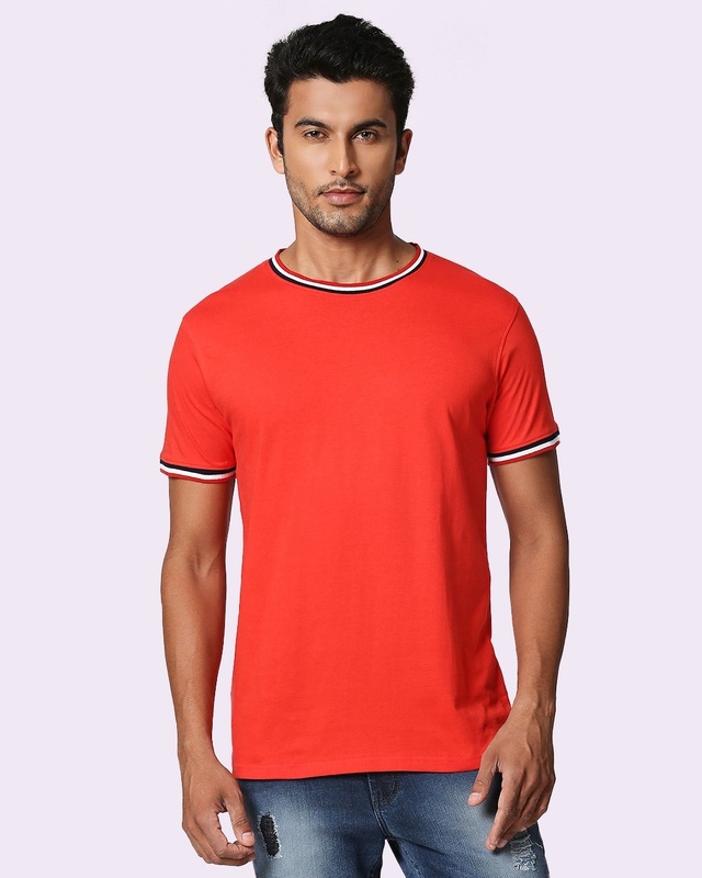 Shop Men's Red T-shirt-Front