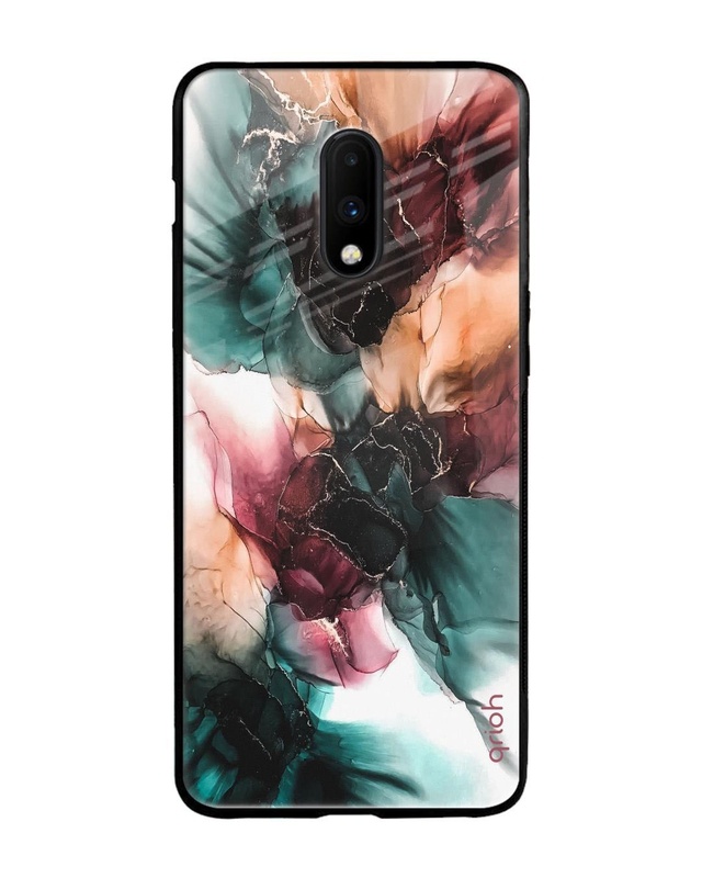 Shop Ink Art Premium Glass Case for OnePlus 7 (Shock Proof, Scratch Resistant)-Front