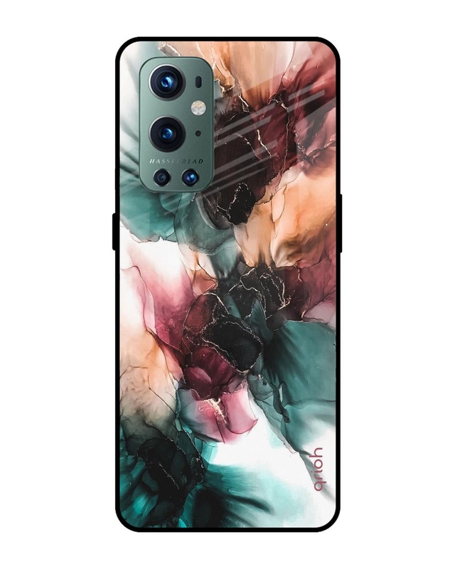 Shop Ink Art Premium Glass Case for OnePlus 9 Pro (Shock Proof, Scratch Resistant)-Front