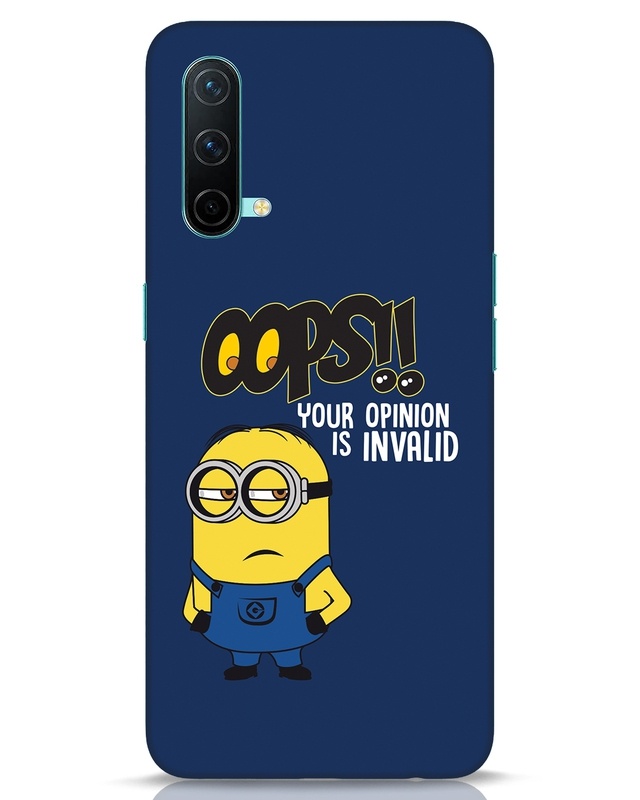 Shop Invalid Opinion Minion Designer Hard Cover for OnePlus Nord CE-Front