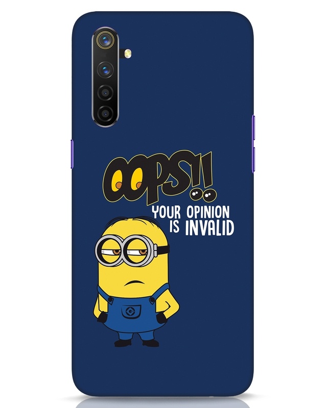 Shop Invalid Opinion Minion Designer Hard Cover for Realme 6 Pro-Front