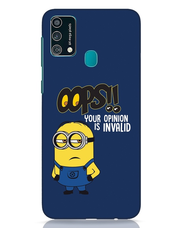 Shop Invalid Opinion Minion Designer Hard Cover for Samsung Galaxy F41-Front
