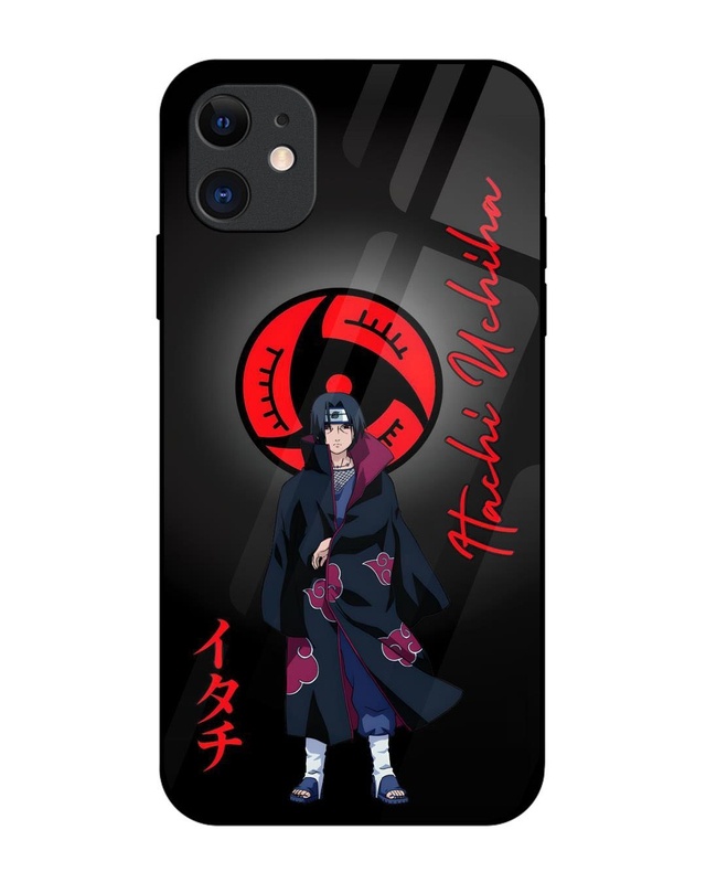 Itachi Blood Premium Glass Cover for Apple iPhone 12-Front Bewakoof Shop Itachi Blood Premium Glass Cover for Apple iPhone 12-Front