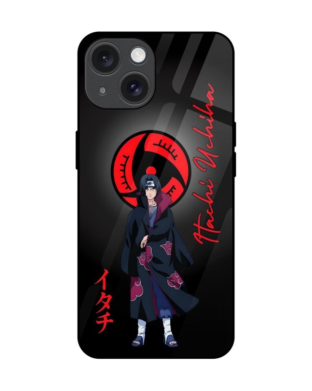 Shop Itachi Blood Premium Glass Cover for Apple iPhone 15-Front