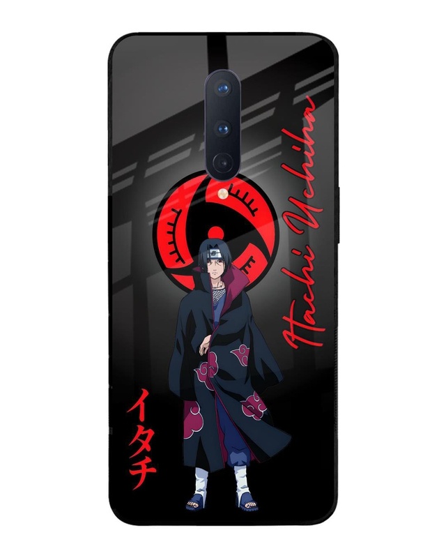 Shop Itachi Blood Premium Glass Cover for OnePlus 8-Front