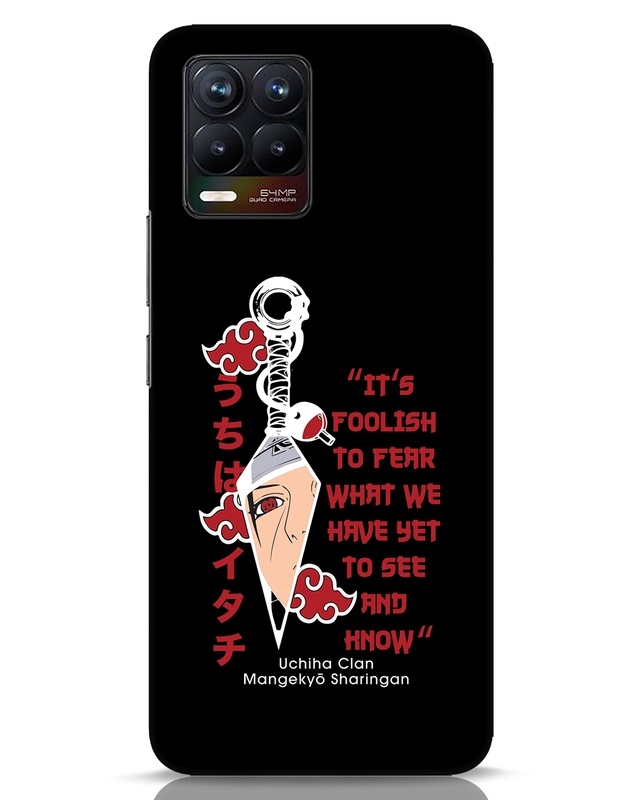 Shop Itachi Sharingan Designer Hard Cover for Realme 8-Front