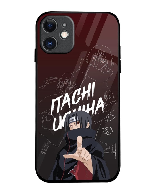 Itachi Uchiha Premium Glass Cover for Apple iPhone 11-Front Bewakoof Shop Itachi Uchiha Premium Glass Cover for Apple iPhone 11-Front