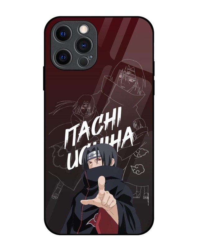 Shop Itachi Uchiha Premium Glass Cover for Apple Iphone 12 Pro-Front