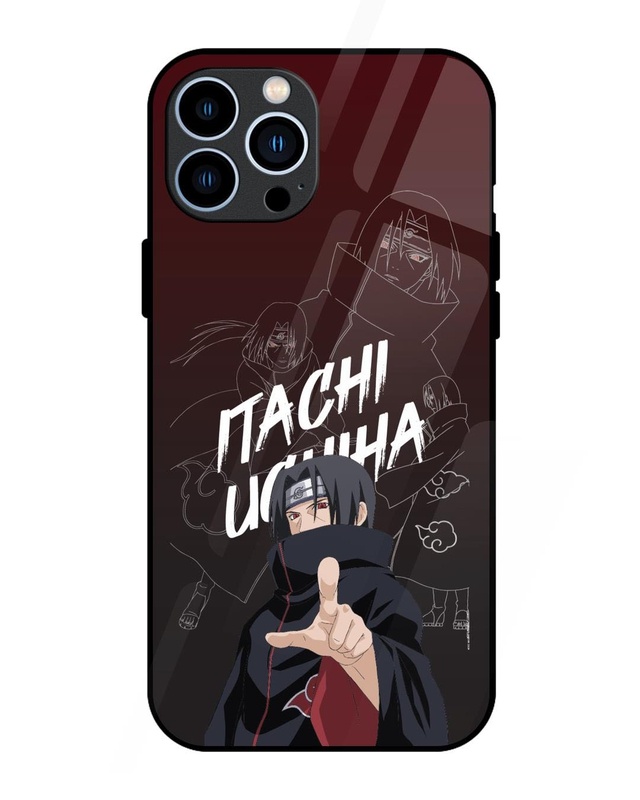 Shop Itachi Uchiha Premium Glass Cover for Apple iPhone 13 Pro Max-Front