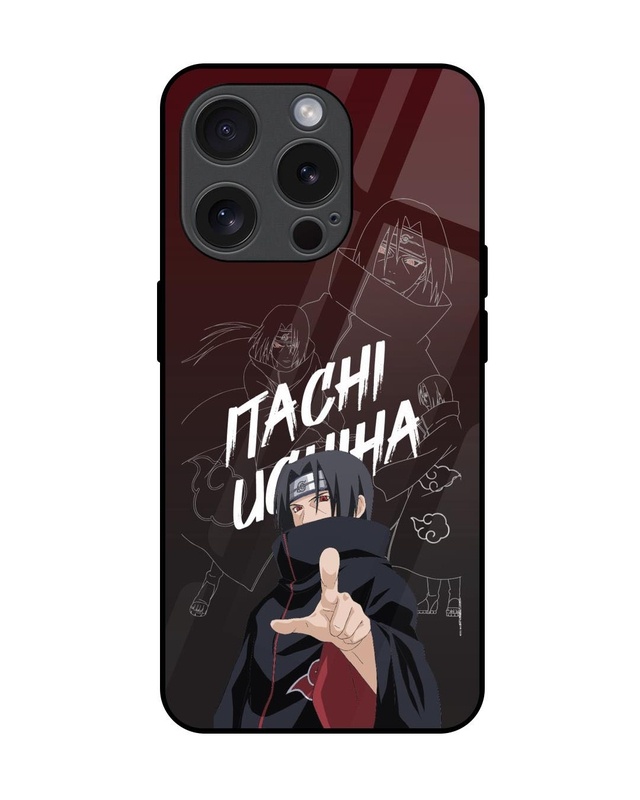 Itachi Uchiha Premium Glass Cover for Apple iPhone 15 Pro