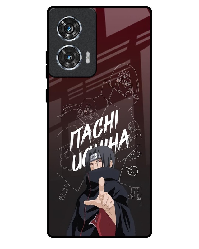 Itachi Uchiha Premium Glass Cover for Motorola Edge 50 Fusion 5G