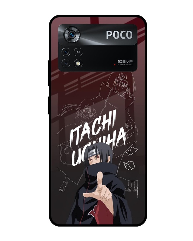Itachi Uchiha Premium Glass Cover for Poco X4 Pro 5G