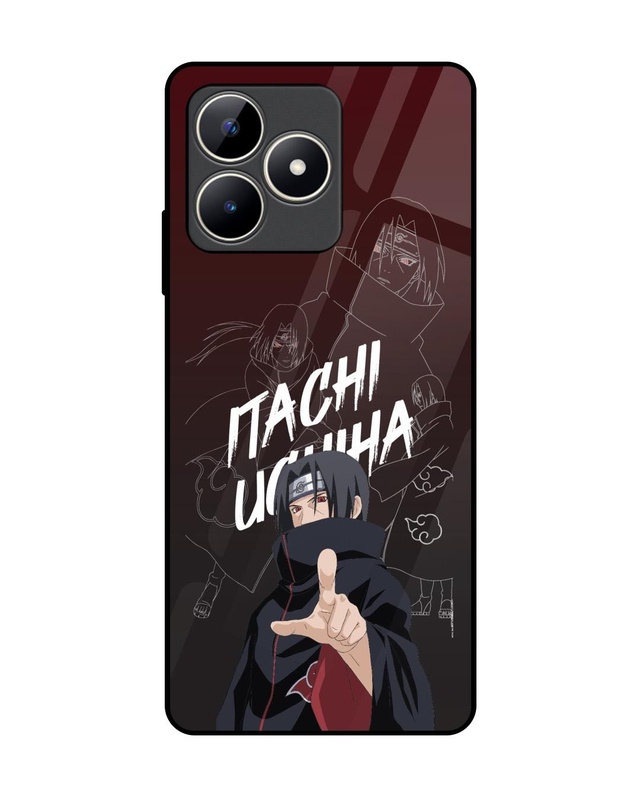 Shop Itachi Uchiha Premium Glass Cover for Realme C53-Front