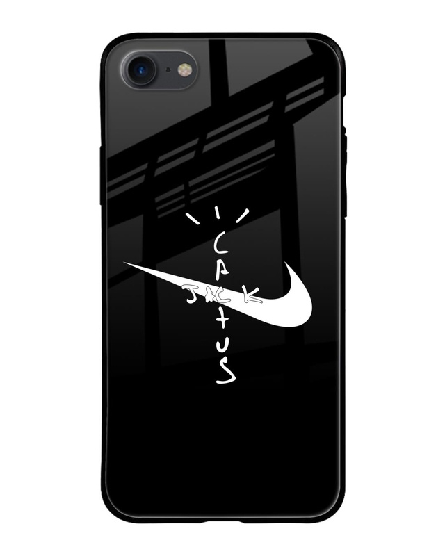 Shop Jack Cactus Premium Glass Case for Apple iPhone SE 2020 (Shock Proof, Scratch Resistant)-Front