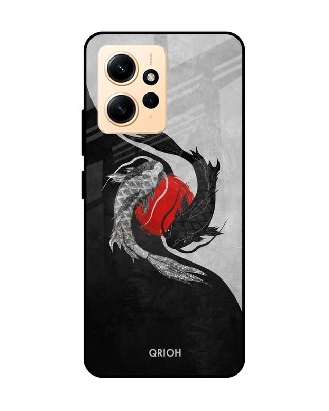 Shop Japanese Art Premium Glass Case for Redmi Note 12 (Shock Proof, Scratch Resistant)-Front