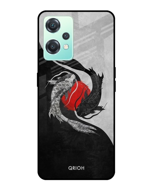Shop Japanese Art Printed Premium Glass Cover For OnePlus Nord CE 2 Lite 5G (Matte Finish)-Front