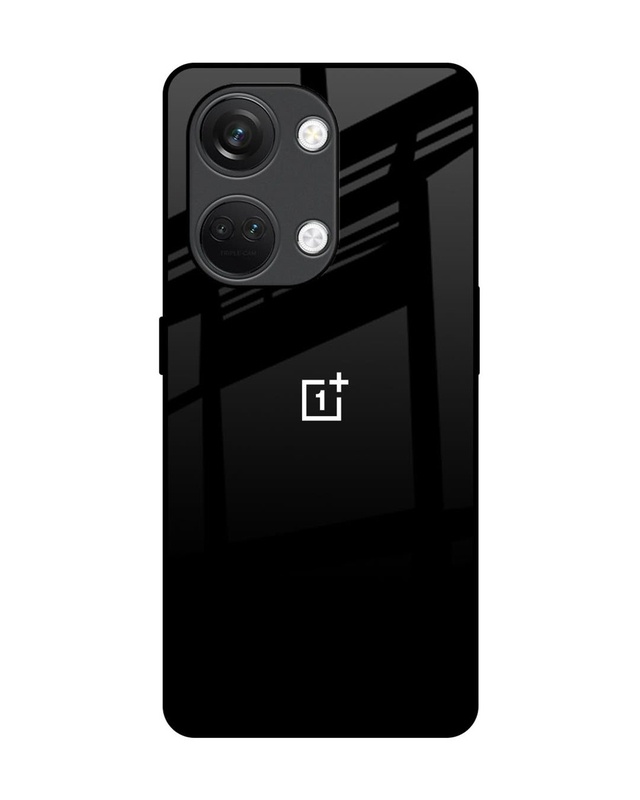 Shop Jet Black Premium Glass Case for OnePlus Nord 3 5G(Shock Proof, Scratch Resistant)-Front