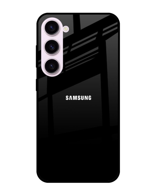 Shop Jet Black Premium Glass Case for Samsung Galaxy S23 5G(Shock Proof, Scratch Resistant)-Front