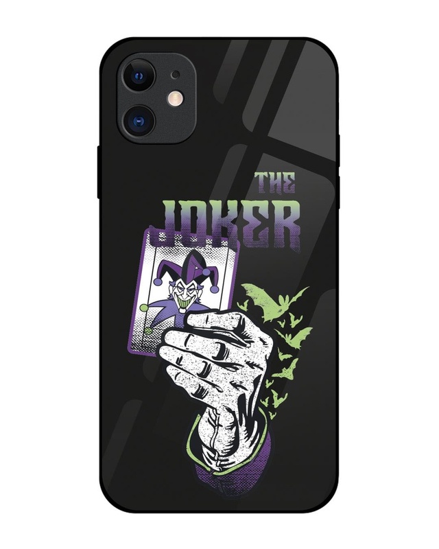 Joker Premium Glass Cover for Apple iPhone 12-Front Bewakoof Shop Joker Premium Glass Cover for Apple iPhone 12-Front