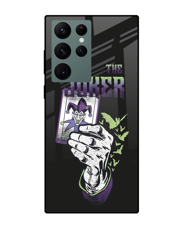 Shop Joker Premium Glass Cover for Samsung Galaxy S22 Ultra 5G-Front
