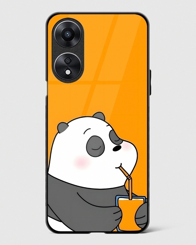 Shop Juicy Panda Premium Glass Case for Oppo A78 5G-Front