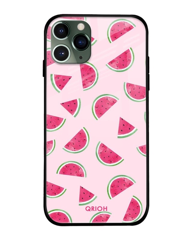 Shop Juicy Watermelon Premium Glass Case for Apple iPhone 11 Pro Max (Shock Proof, Scratch Resistant)-Front