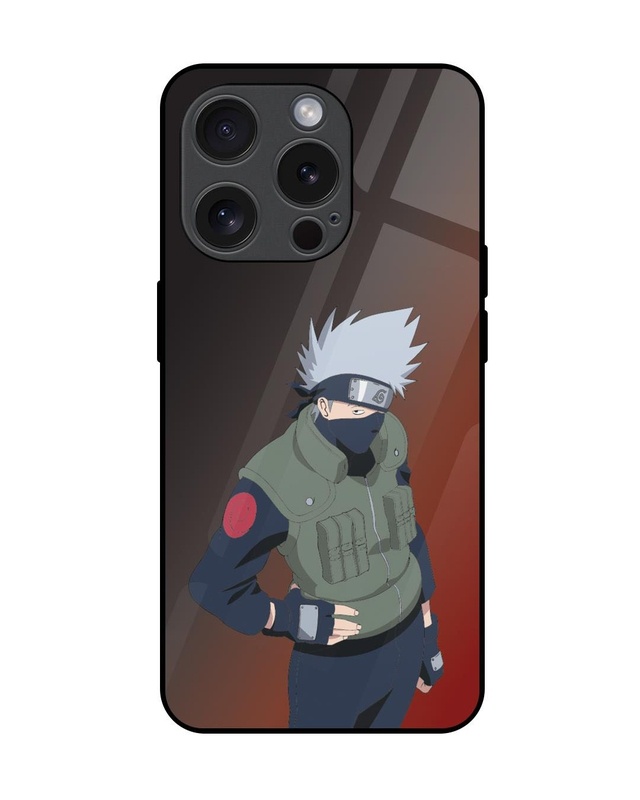 Shop Kakashi Premium Glass Cover for Apple iPhone 15 Pro-Front