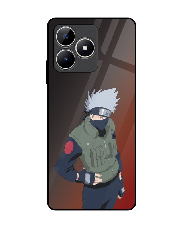 Shop Kakashi Premium Glass Cover for Realme C53-Front