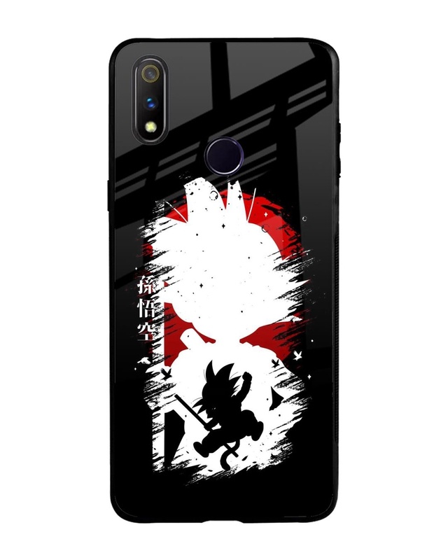Shop Kid Goku Premium Glass Case for Realme 3 Pro (Shock Proof, Scratch Resistant)-Front