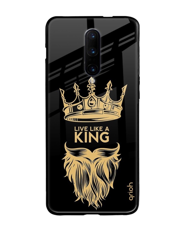 Shop King Life Printed Premium Glass Cover For OnePlus 7 Pro (Impact Resistant, Matte Finish)-Front