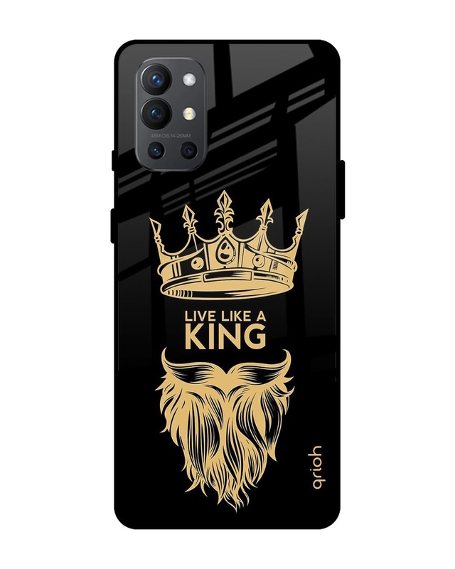 Shop King Life Printed Premium Glass Cover For OnePlus 9R (Impact Resistant, Matte Finish)-Front