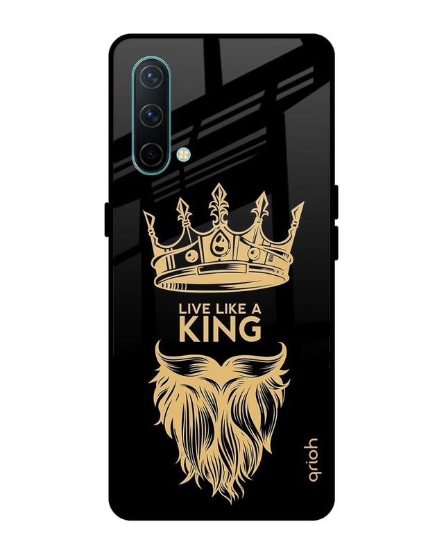 Shop King Life Printed Premium Glass Cover For OnePlus Nord CE (Impact Resistant, Matte Finish)-Front