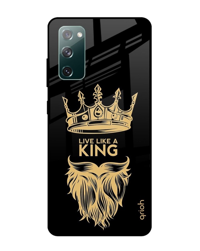 Shop King Life Printed Premium Glass Cover For Samsung Galaxy S20 FE(Impact Resistant, Matte Finish)-Front