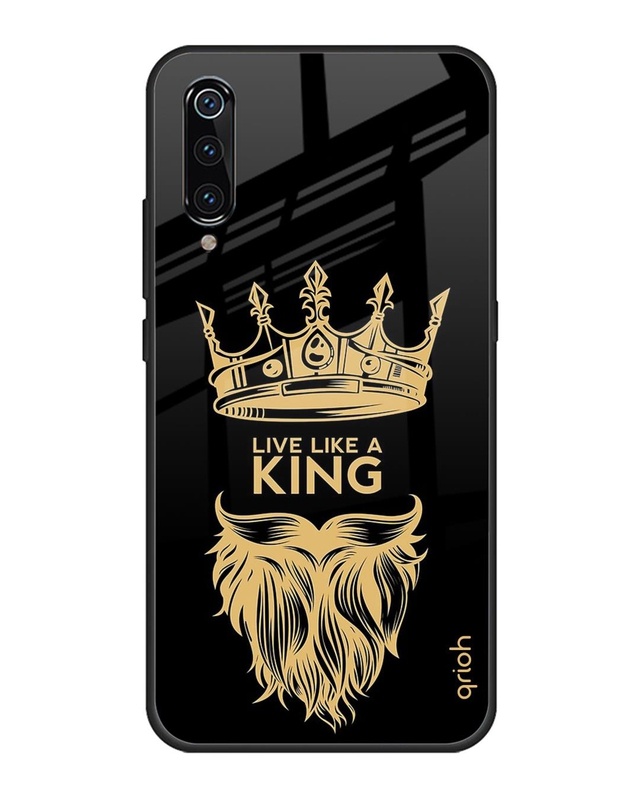 Shop King Life Printed Premium Glass Cover For Xiaomi Mi A3 (Impact Resistant, Matte Finish)-Front