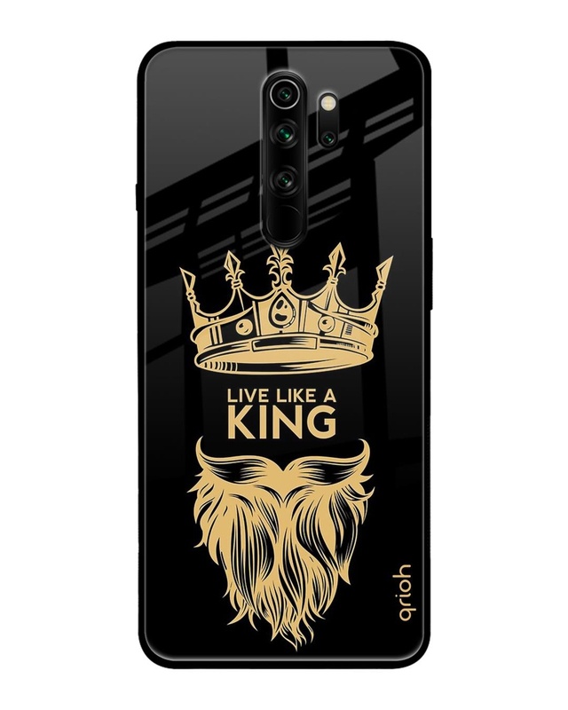 Shop King Life Printed Premium Glass Cover For Xiaomi Redmi Note 8 Pro (Impact Resistant, Matte Finish)-Front
