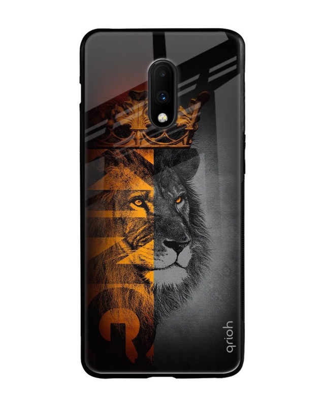 Shop King of Forest Premium Glass Case for OnePlus 7 (Shock Proof, Scratch Resistant)-Front