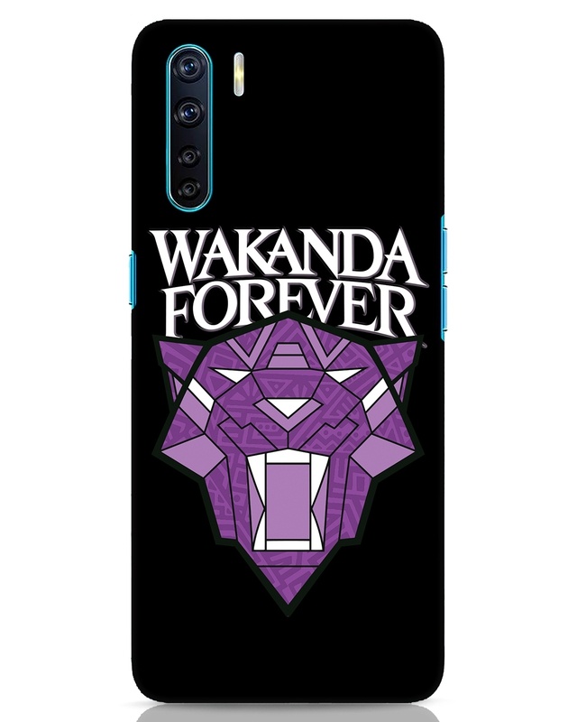 Shop King Of Wakanda Designer Hard Cover for Oppo F15-Front