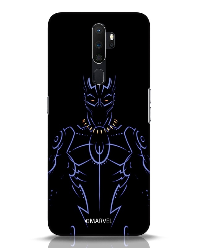 Shop King T'Challa Designer Hard Cover for Oppo A5 2020-Front